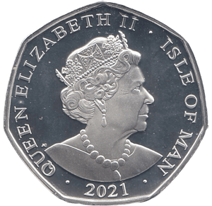 2021 50P QUEEN OF HEARTS ISLE OF MAN SILVER ( PROOF ) - 50P REGIONAL ISSUES - Cambridgeshire Coins