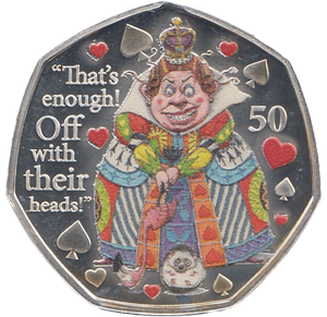 2021 50P QUEEN OF HEARTS ISLE OF MAN SILVER ( PROOF ) - 50P REGIONAL ISSUES - Cambridgeshire Coins