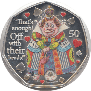 2021 50P QUEEN OF HEARTS ISLE OF MAN SILVER ( PROOF ) - 50P REGIONAL ISSUES - Cambridgeshire Coins