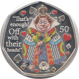 2021 50P QUEEN OF HEARTS ISLE OF MAN SILVER ( PROOF ) - 50P REGIONAL ISSUES - Cambridgeshire Coins