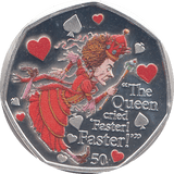 2021 50P RED QUEEN ISLE OF MAN SILVER ( PROOF ) - 50P REGIONAL ISSUES - Cambridgeshire Coins