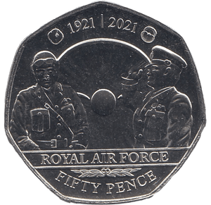2021 50P ROYAL AIR FORCE BAILIWICK OF JERSEY ( BU ) - 50p BU - Cambridgeshire Coins