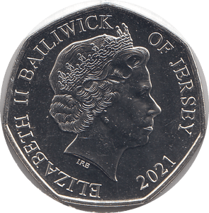 2021 50P ROYAL AIR FORCE BAILIWICK OF JERSEY ( BU ) - 50P REGIONAL ISSUES - Cambridgeshire Coins