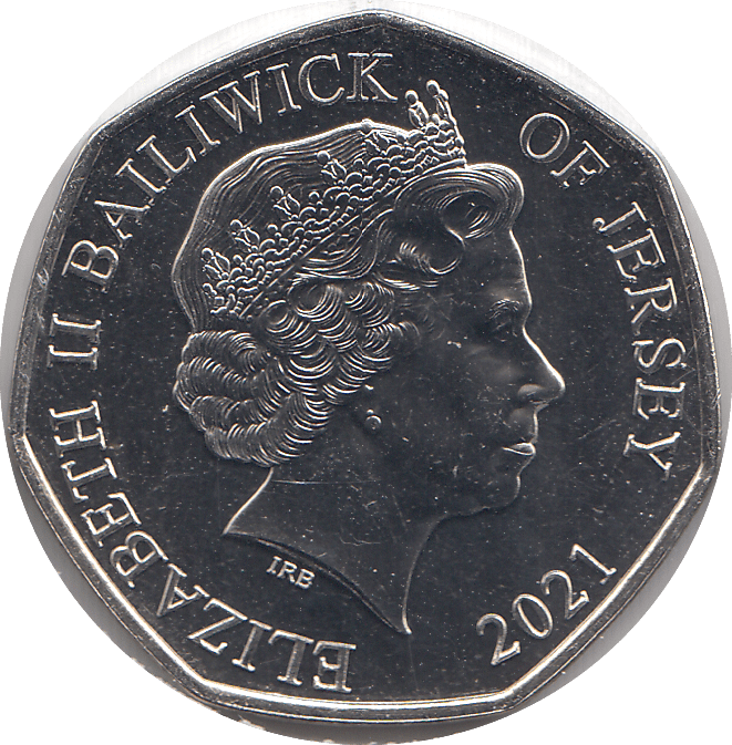 2021 50P ROYAL AIR FORCE BAILIWICK OF JERSEY ( BU ) - 50P REGIONAL ISSUES - Cambridgeshire Coins
