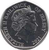 2021 50P ROYAL AIR FORCE BAILIWICK OF JERSEY ( BU ) - 50P REGIONAL ISSUES - Cambridgeshire Coins