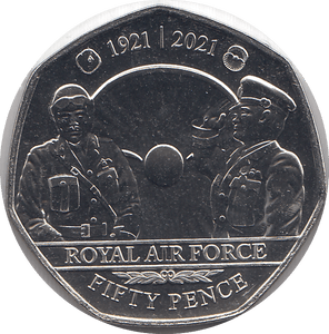 2021 50P ROYAL AIR FORCE BAILIWICK OF JERSEY ( BU ) - 50P REGIONAL ISSUES - Cambridgeshire Coins