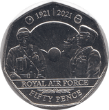 2021 50P ROYAL AIR FORCE BAILIWICK OF JERSEY ( BU ) - 50P REGIONAL ISSUES - Cambridgeshire Coins