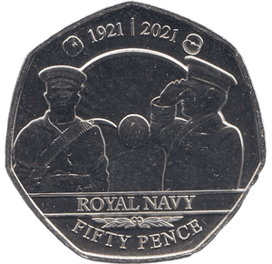 2021 50P ROYAL NAVY BAILIWICK OF JERSEY ( BU ) - 50p BU - Cambridgeshire Coins
