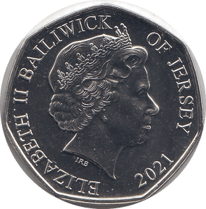 2021 50P ROYAL NAVY BAILIWICK OF JERSEY ( BU ) - 50P REGIONAL ISSUES - Cambridgeshire Coins