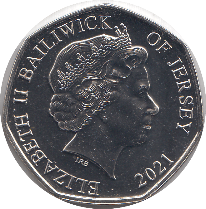 2021 50P ROYAL NAVY BAILIWICK OF JERSEY ( BU ) - 50P REGIONAL ISSUES - Cambridgeshire Coins