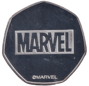 2021 50P SHAPED COIN MARVEL - 50P SHAPED COIN - Cambridgeshire Coins