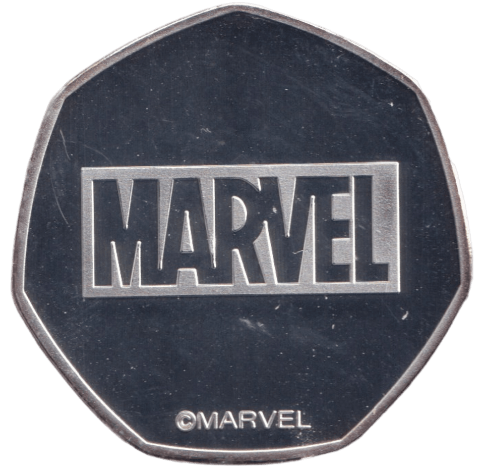 2021 50P SHAPED COIN MARVEL - 50P SHAPED COIN - Cambridgeshire Coins