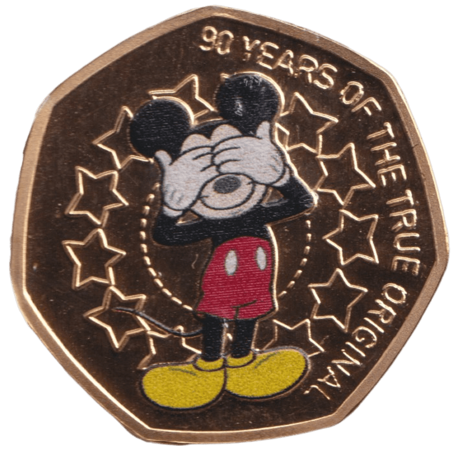 2021 50P SHAPED COIN MICKEY MOUSE - 50P SHAPED COIN - Cambridgeshire Coins