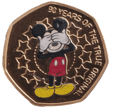 2021 50P SHAPED COIN MICKEY MOUSE - 50P SHAPED COIN - Cambridgeshire Coins
