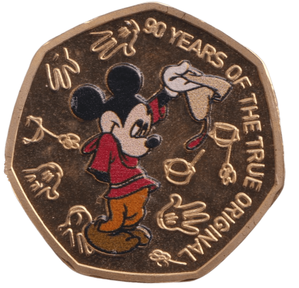2021 50P SHAPED COIN MICKEY MOUSE - 50P SHAPED COIN - Cambridgeshire Coins