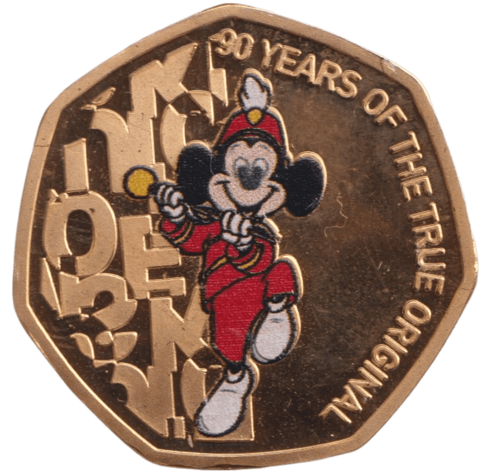 2021 50P SHAPED COIN MICKEY MOUSE - 50P SHAPED COIN - Cambridgeshire Coins