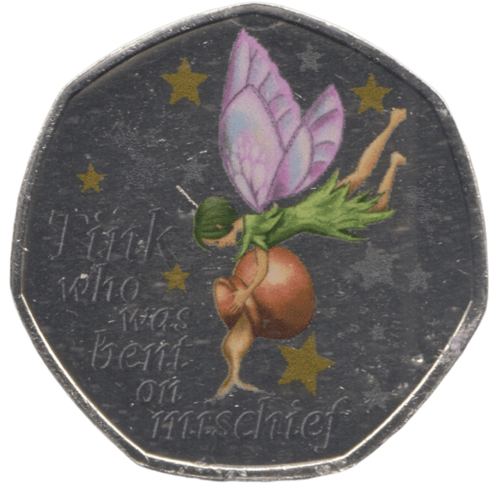 2021 50P SHAPED COIN PETER PAN - 50P SHAPED COIN - Cambridgeshire Coins