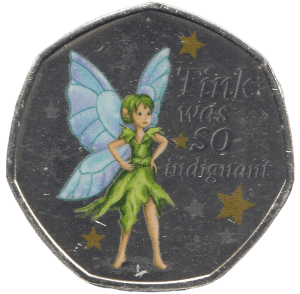 2021 50P SHAPED COIN PETER PAN - 50P SHAPED COIN - Cambridgeshire Coins