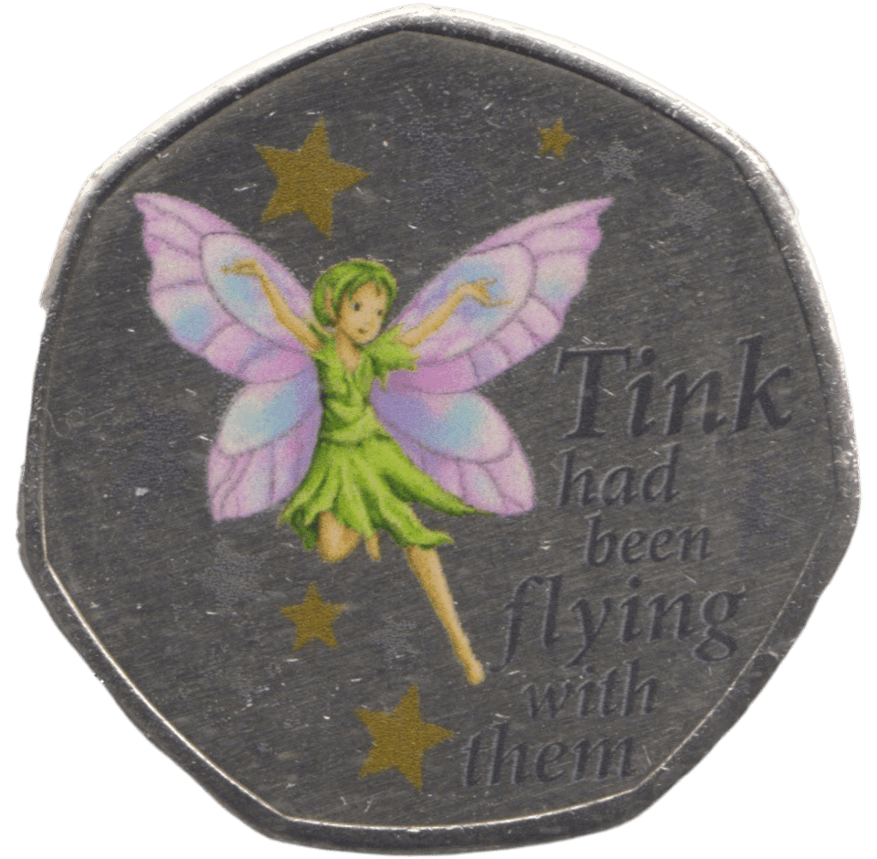 2021 50P SHAPED COIN PETER PAN - 50P SHAPED COIN - Cambridgeshire Coins