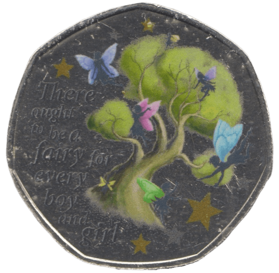 2021 50P SHAPED COIN PETER PAN - 50P SHAPED COIN - Cambridgeshire Coins