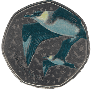 2021 50P SHAPED MEDALLION ARCTIC SKUA - 50P SHAPED COIN - Cambridgeshire Coins