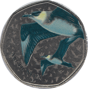 2021 50P SHAPED MEDALLION ARCTIC SKUA - WORLD COINS - Cambridgeshire Coins