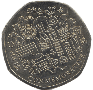 2021 50P SHAPED MEDALLION BLUE TIT - 50P SHAPED COIN - Cambridgeshire Coins