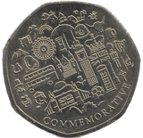 2021 50P SHAPED MEDALLION BLUE TIT - 50P SHAPED COIN - Cambridgeshire Coins