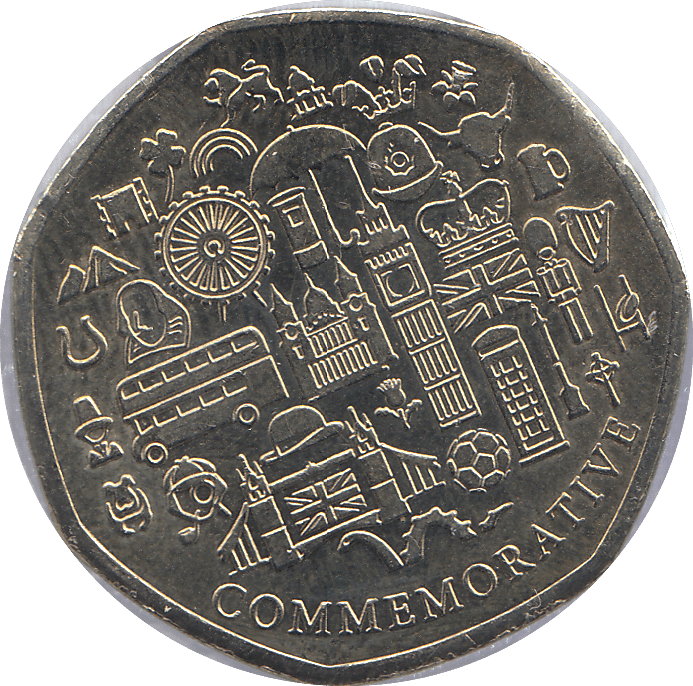 2021 50P SHAPED MEDALLION BLUE TIT - Cambridgeshire Coins
