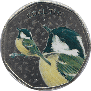 2021 50P SHAPED MEDALLION COAL TIT - WORLD COINS - Cambridgeshire Coins