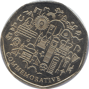 2021 50P SHAPED MEDALLION JAY - Cambridgeshire Coins