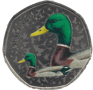 2021 50P SHAPED MEDALLION MALLARD - 50P SHAPED COIN - Cambridgeshire Coins