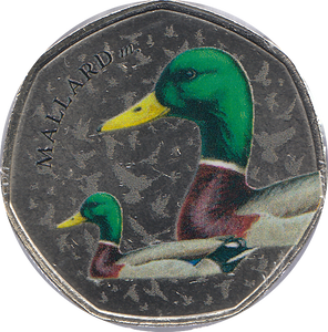 2021 50P SHAPED MEDALLION MALLARD - WORLD COINS - Cambridgeshire Coins