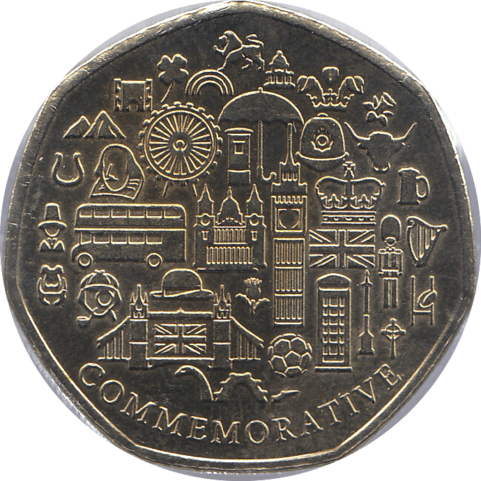 2021 50P SHAPED MEDALLION MALLARD - WORLD COINS - Cambridgeshire Coins