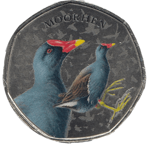 2021 50P SHAPED MEDALLION MOORHEN - 50P SHAPED COIN - Cambridgeshire Coins
