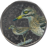 2021 50P SHAPED MEDALLION STONE CURLEW - W - Cambridgeshire Coins