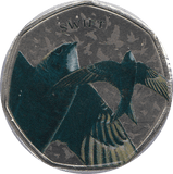 2021 50P SHAPED MEDALLION SWIFT BIRD - WORLD COINS - Cambridgeshire Coins