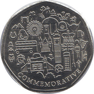 2021 50P SHAPED MEDALLION WHITE - TAILED BUMBLEBEE - WORLD COINS - Cambridgeshire Coins