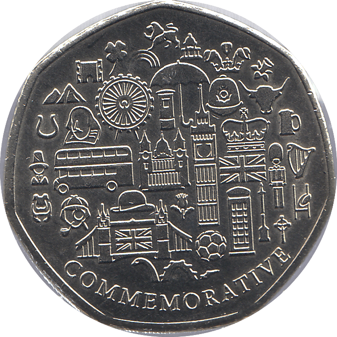 2021 50P SHAPED MEDALLION WHITE - TAILED BUMBLEBEE - WORLD COINS - Cambridgeshire Coins