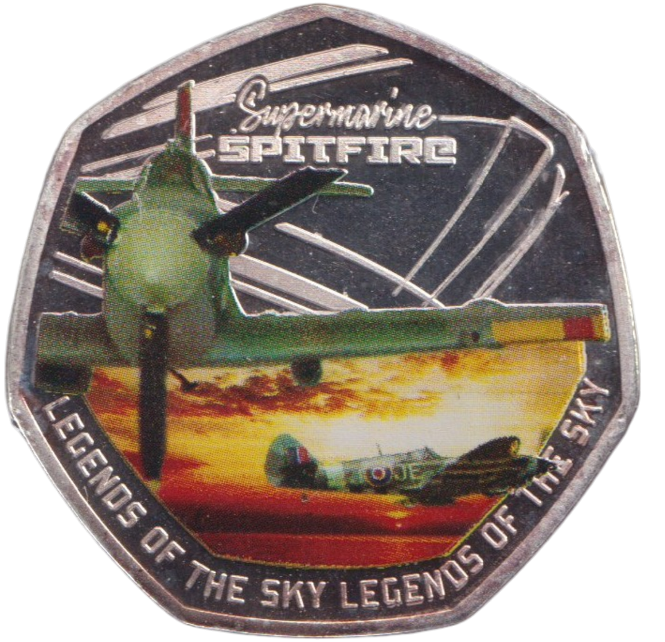 2021 50P SHAPED TOKEN LEGENDS OF THE SKY - 50P SHAPED COIN - Cambridgeshire Coins