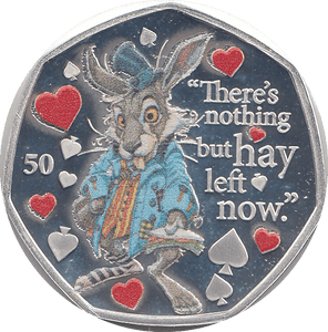 2021 50P THE MARCH HARE ISLE OF MAN SILVER ( PROOF ) - 50P REGIONAL ISSUES - Cambridgeshire Coins