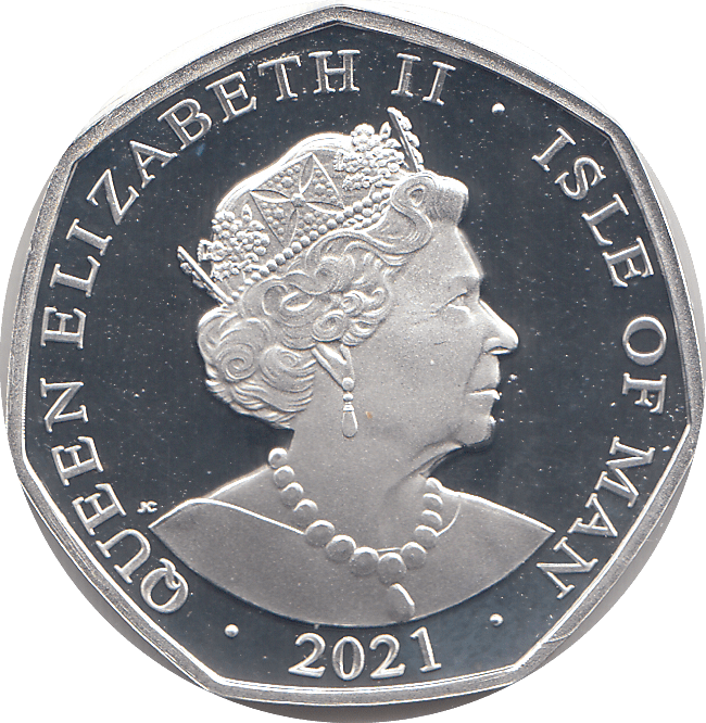 2021 50P THE MARCH HARE ISLE OF MAN SILVER ( PROOF ) - 50P REGIONAL ISSUES - Cambridgeshire Coins