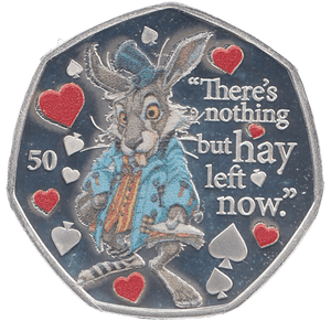 2021 50P THE MARCH HARE ISLE OF MAN SILVER ( PROOF ) - 50P REGIONAL ISSUES - Cambridgeshire Coins