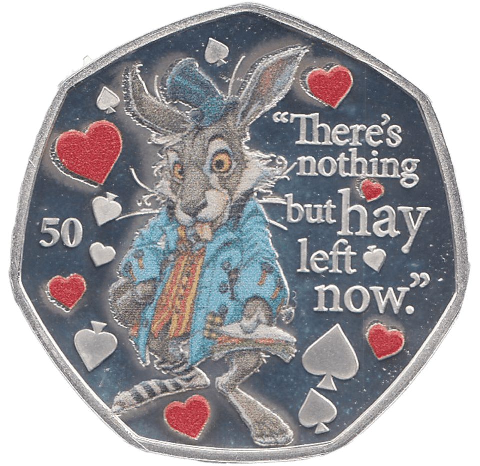 2021 50P THE MARCH HARE ISLE OF MAN SILVER ( PROOF ) - 50P REGIONAL ISSUES - Cambridgeshire Coins