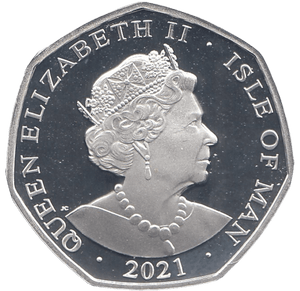 2021 50P THE MARCH HARE ISLE OF MAN SILVER ( PROOF ) - 50P REGIONAL ISSUES - Cambridgeshire Coins