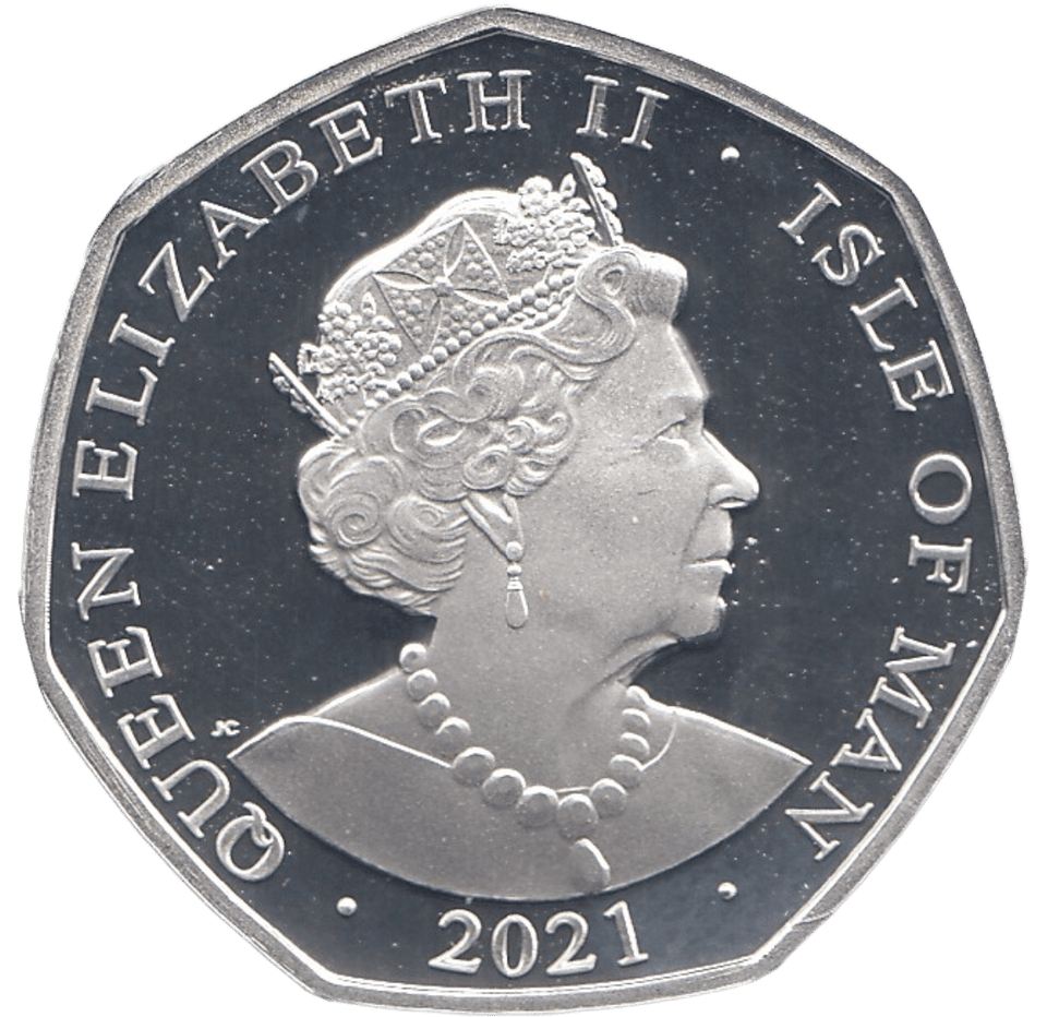2021 50P THE MARCH HARE ISLE OF MAN SILVER ( PROOF ) - 50P REGIONAL ISSUES - Cambridgeshire Coins
