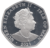 2021 50P THE MARCH HARE ISLE OF MAN SILVER ( PROOF ) - 50P REGIONAL ISSUES - Cambridgeshire Coins