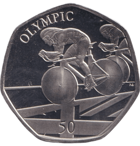 2021 50P TOKYO OLYMPIC BIKING ( BU ) - 50p BU - Cambridgeshire Coins