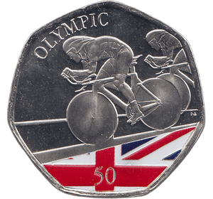 2021 50P TOKYO OLYMPIC BIKING ( BU ) - SILVER WORLD COINS - Cambridgeshire Coins