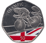 2021 50P TOKYO OLYMPIC BIKING ( BU ) - SILVER WORLD COINS - Cambridgeshire Coins